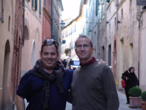 That's Joe (left)  and Mark, looking very Italian in 2007 