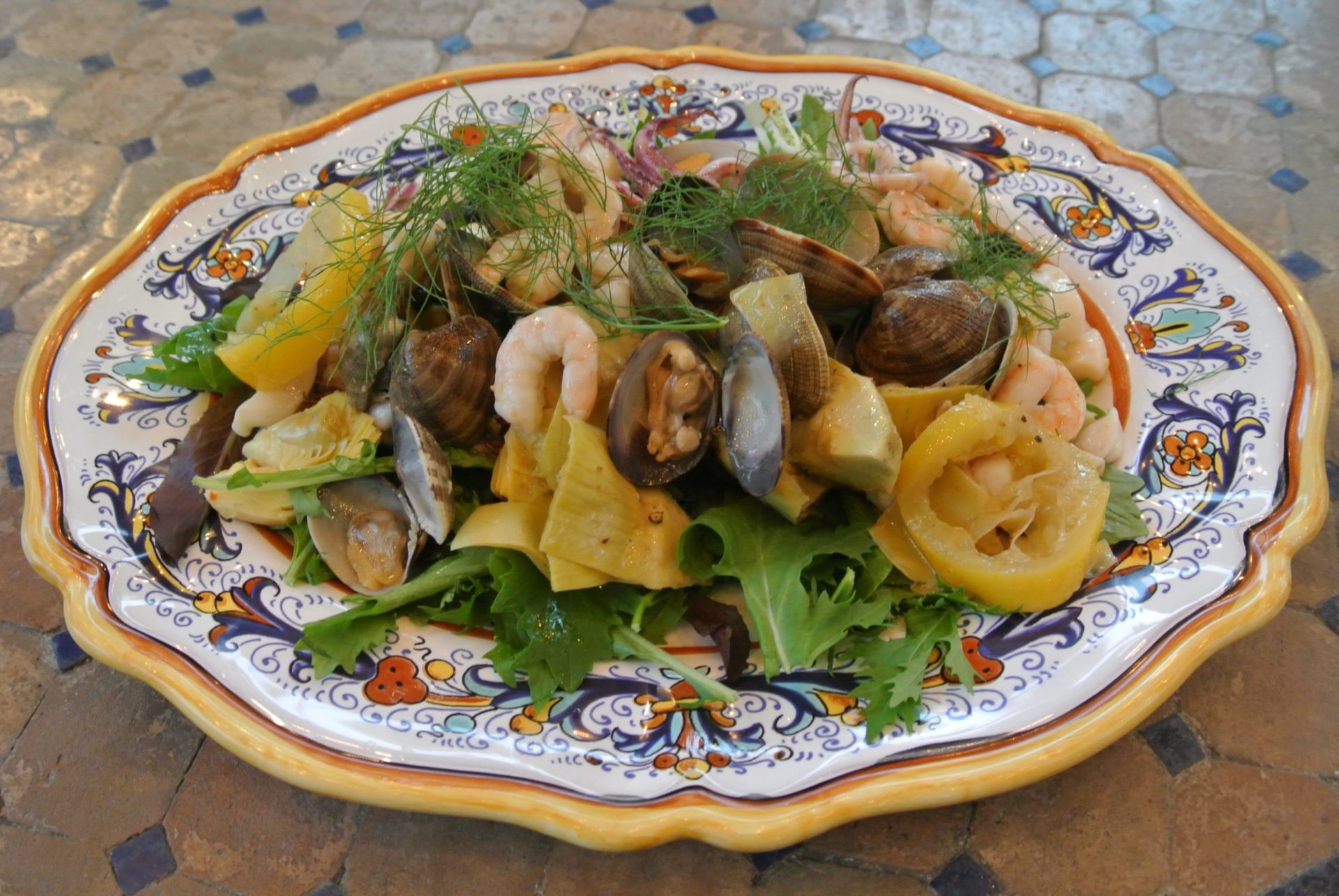 Southern Italian seafood salad (Insalata di mare) - Our Italian Table