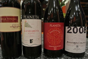 Our local wine shop offers a small but interesting range of Sicilian wines