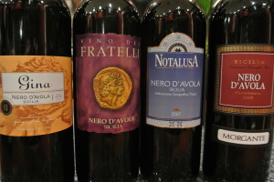 Four BevMo Sicilians, all Nero d'Avila