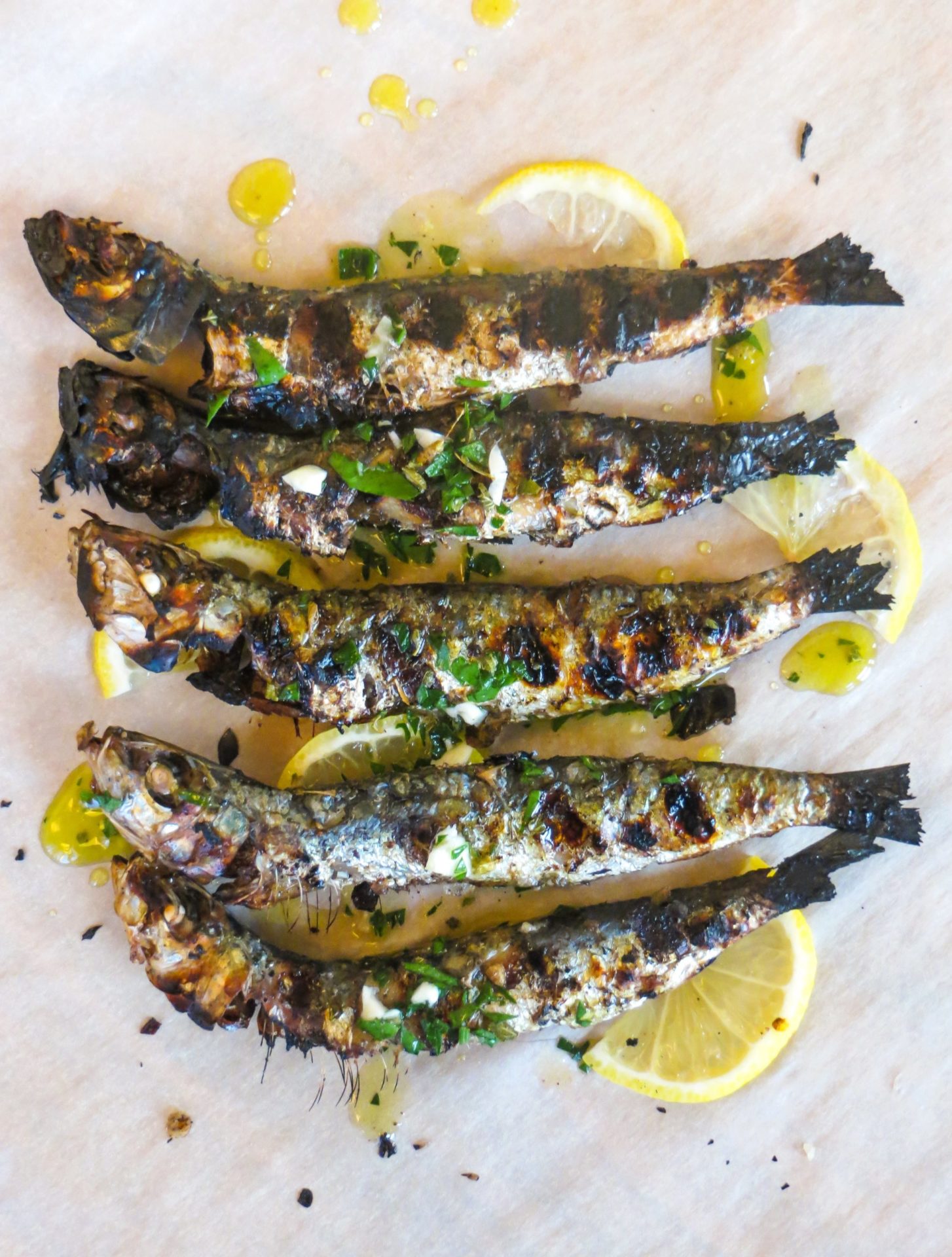 Grilled Sardines with Salmoriglio Sauce (Sardine alle Griglia con Salsa ...