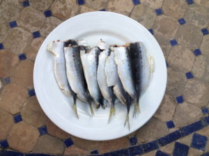 Cleaned sardines