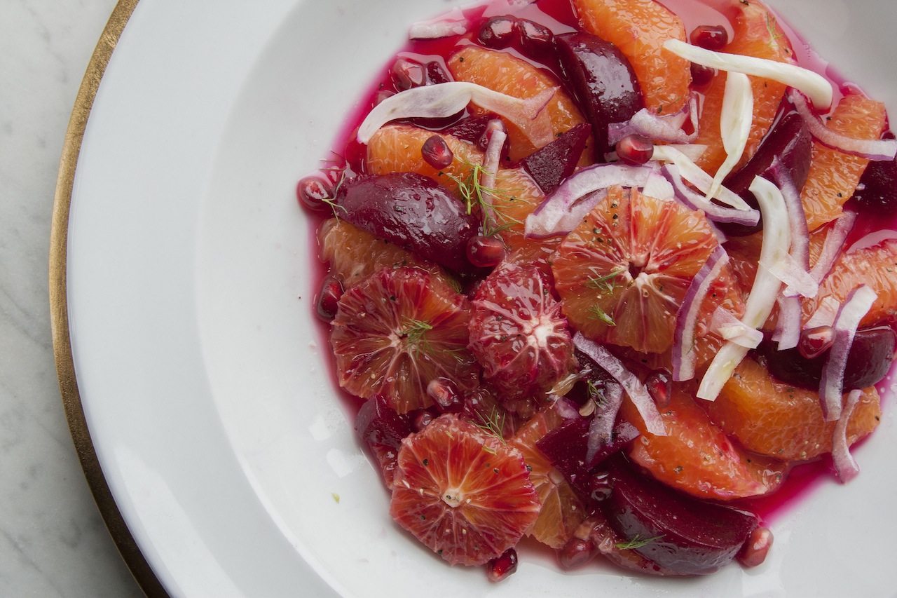 Refreshing, sparkly citrus, beet, and fennel salad