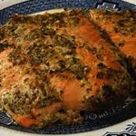 Debra’s My Italian Garden: Planked Mustard Pepper Salmon