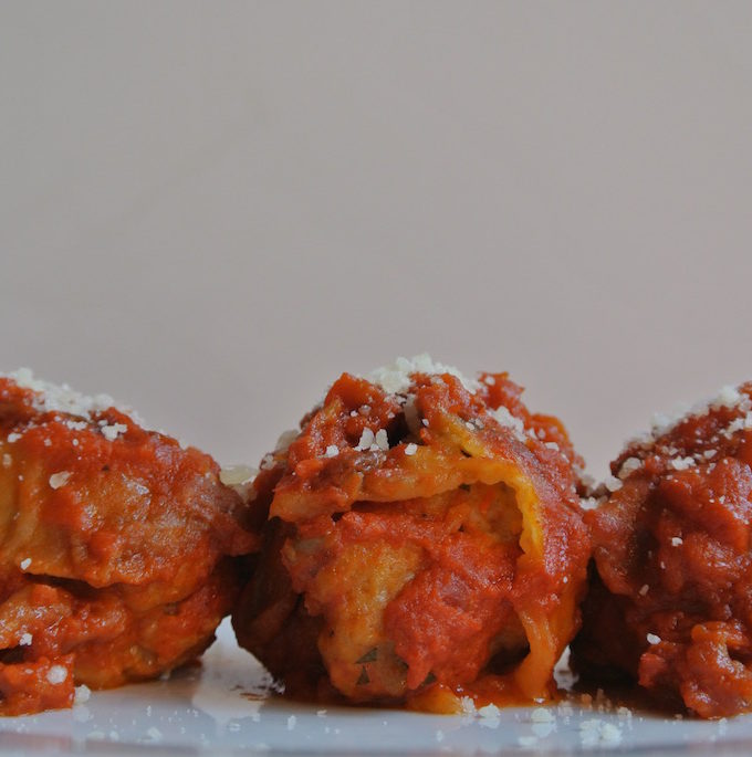 EggplantWrapped Veal Meatballs Our Italian Table