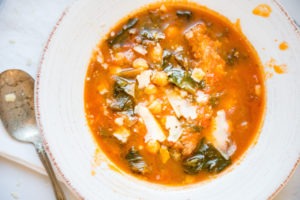 Escarole Chickpea Soup | OurItalianTable.com