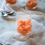 Peach Strawberry Granita | OurItalianTable.com