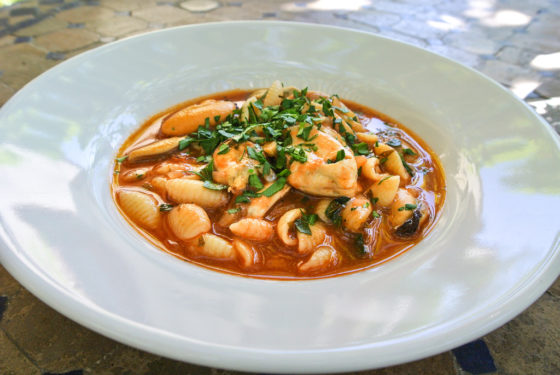 Mussels and Shells in a Saffron Tomato Soup - Our Italian Table