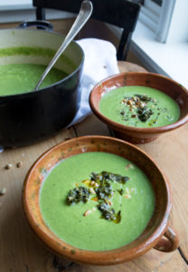 Cauliflower Kale Soup | OurItalianTable.com