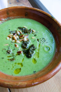 Cauliflower Kale Soup | OurItalianTable.com