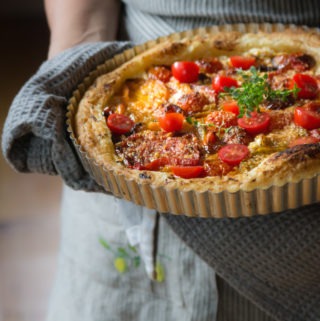 Roasted Tomato Tart | OurItalianTable.com