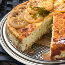 Basil Ricotta Cheesecake