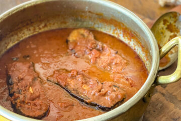 Sicilian Stuffed Eggplant: Melanzane Ammuttunate