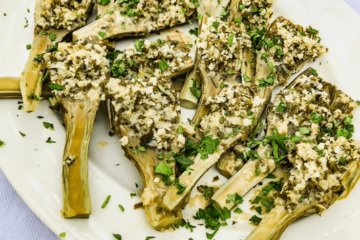 Stuffed Baby Artichokes and the Artichoke Round-Up!