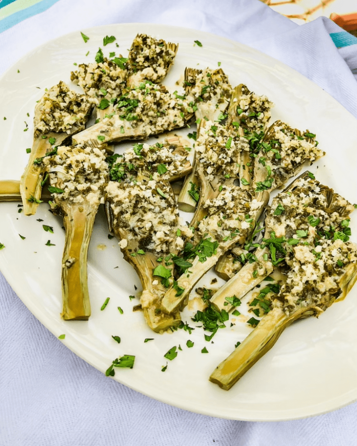 stuffed baby artichokes