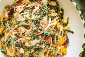 Gatherings at last: Pasta Primavera with Roasted Vegetables
