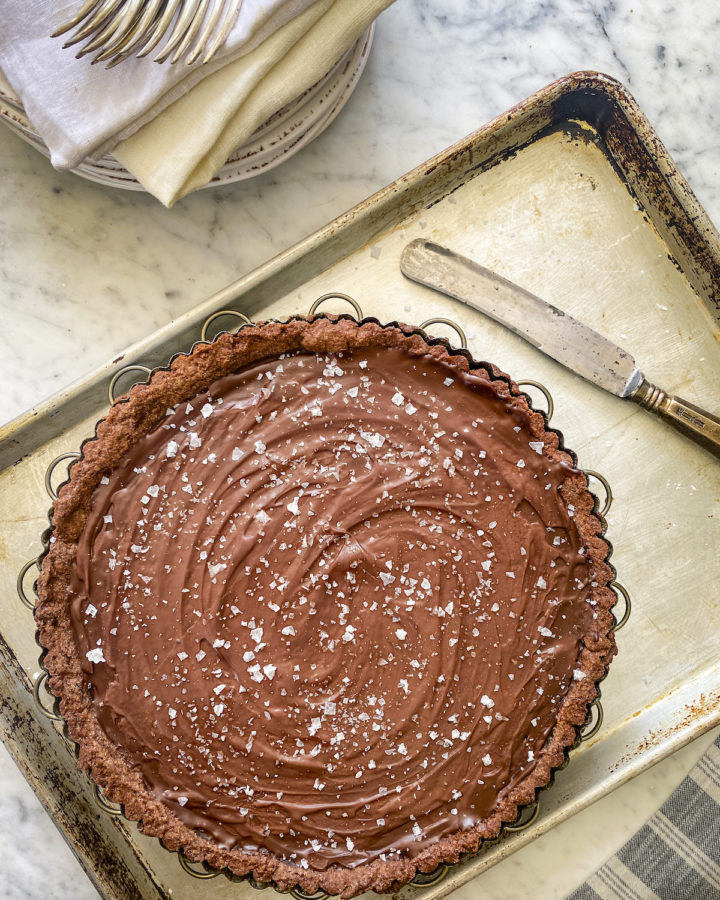Salted Chocolate Crostata | OurItalianTable.com