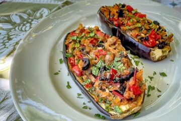 Vegetarian Stuffed Eggplant