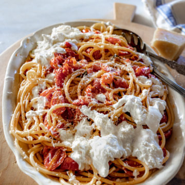Burst tomato pasta | OurItalianTable.com