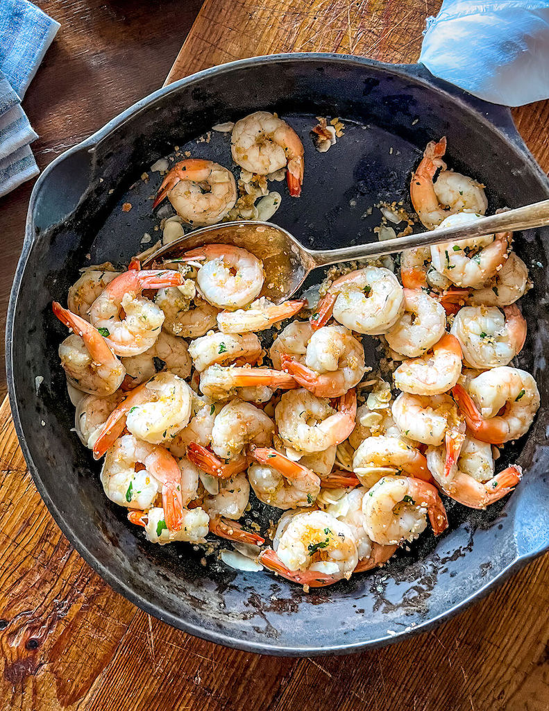 Sauteed Shrimp with Almonds | OurItalianTable.com