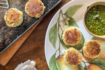 Fresh Cod Cakes with Italian Salsa Verde (and Feast of the Seven Fishes)