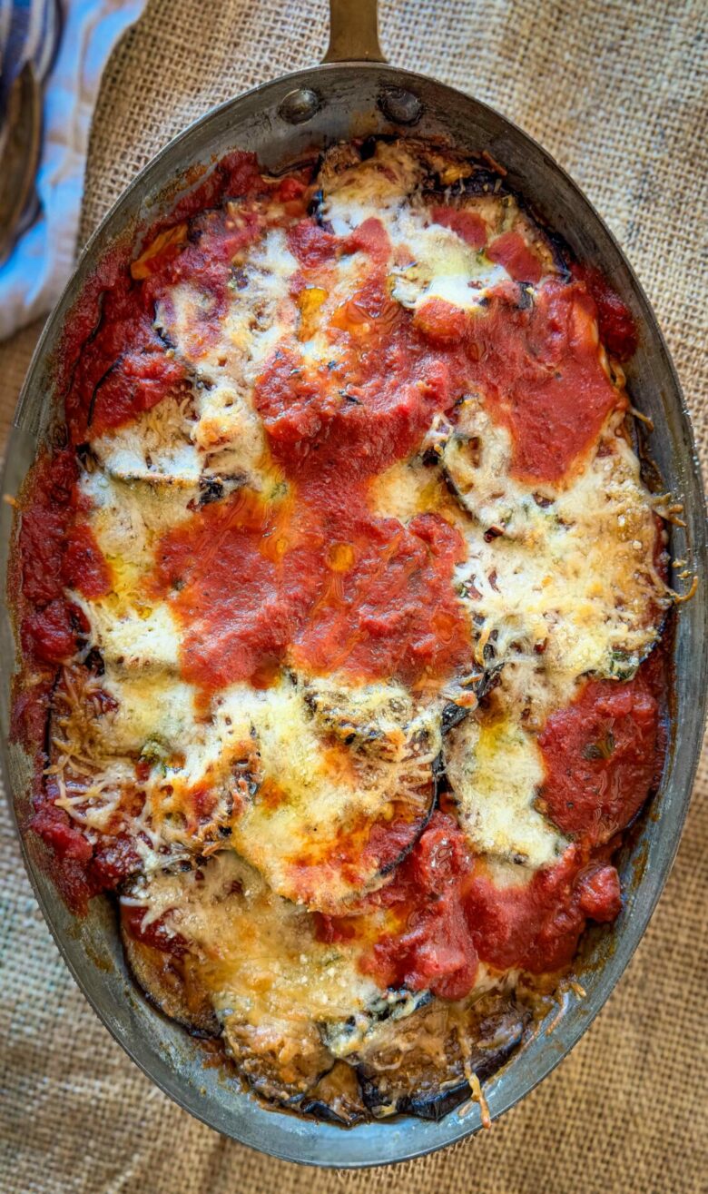 Roasted Eggplant Parmesan | OurItalianTable.com