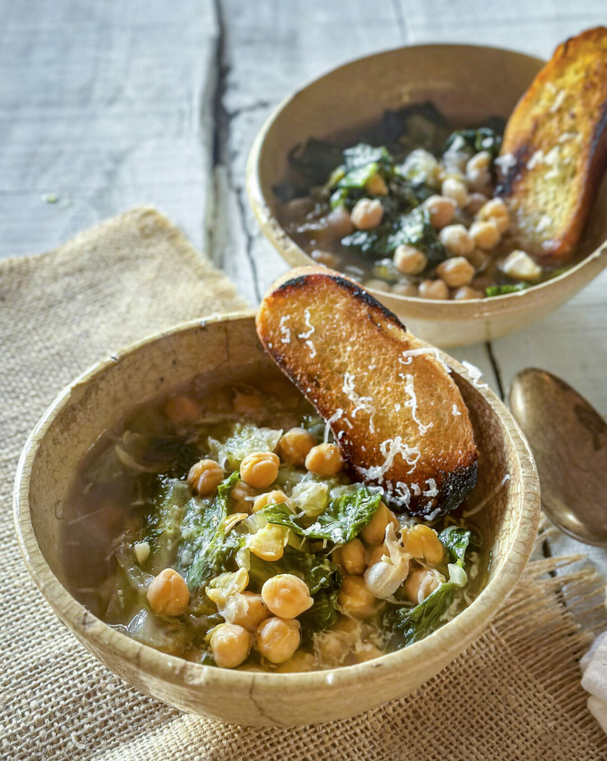 Chickpea and Escarole Soup | OurItalianTable.com