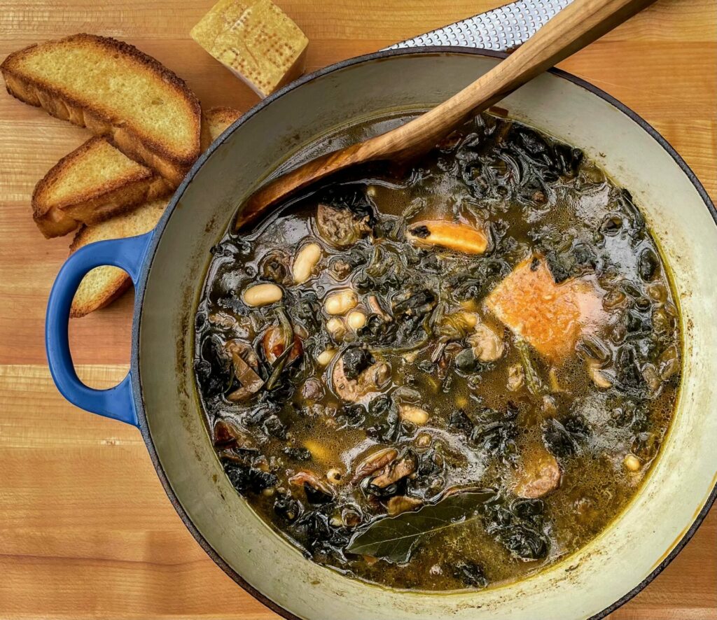 soup in pot