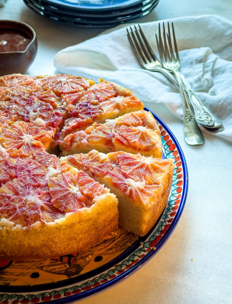 Blood Orange Olive Oil Cake | OurItalianTable.com