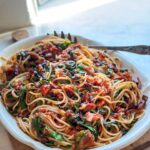 Pasta with Roasted Tomatoes, Swiss Chard, and Pancetta | OurItalianTable.com