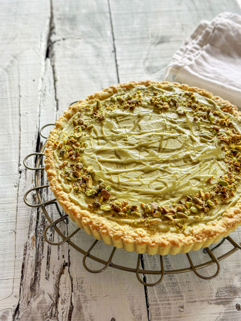 Ricotta and Pistachio Crostata | OurItalianTable.com