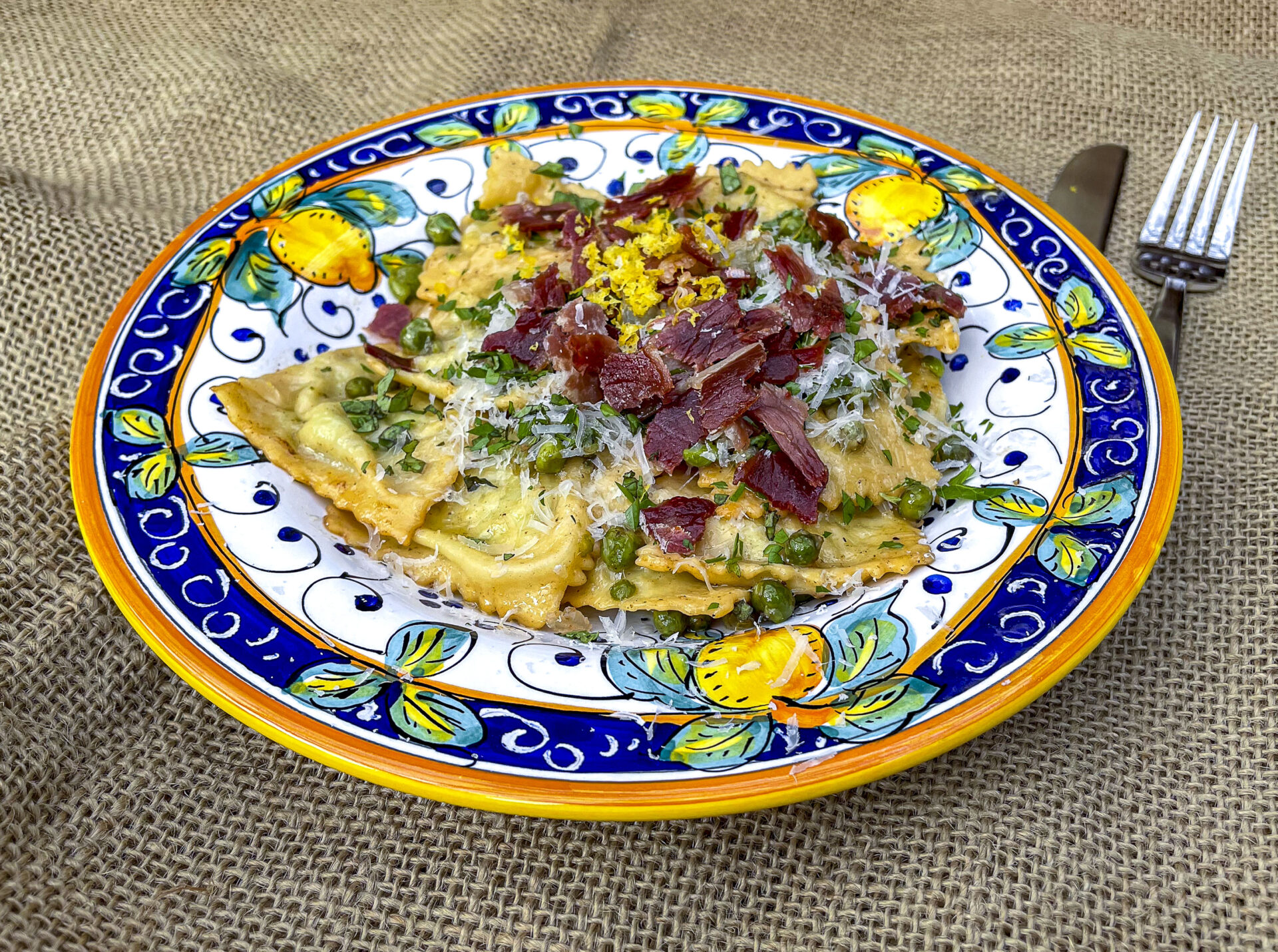 Spring Pea Ravioli - Our Italian Table