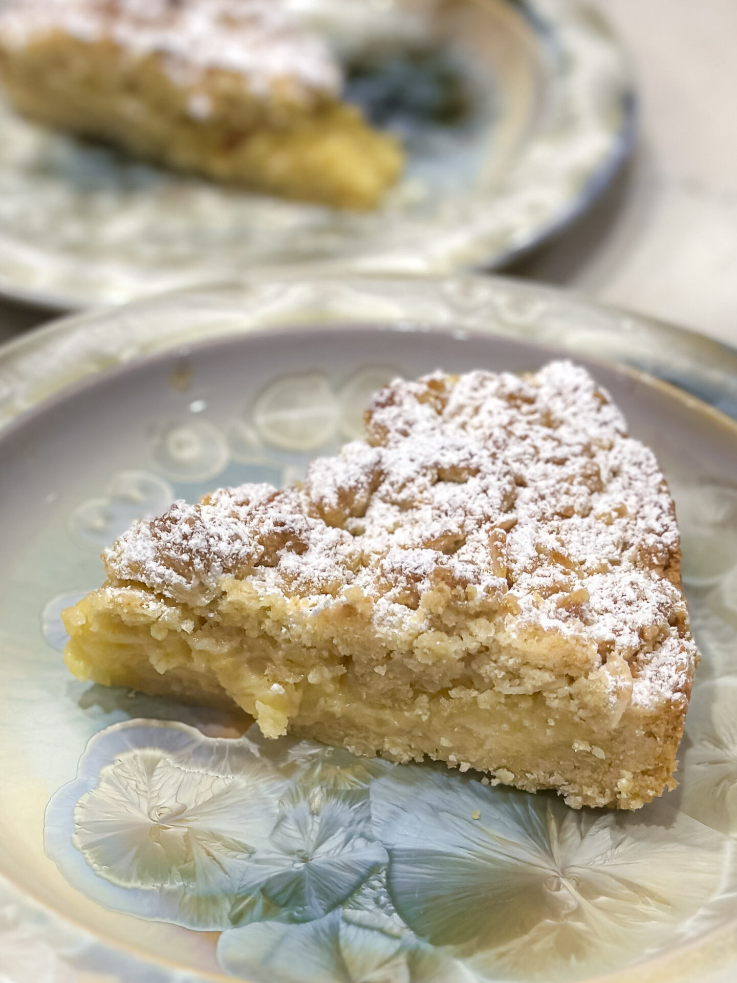 A slice of sbriciolata al Limone | OurItalianTable.com