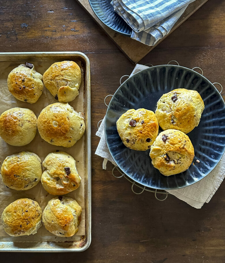 Chocolate sweet buns: Pangoccioli | OurItalianTable.com