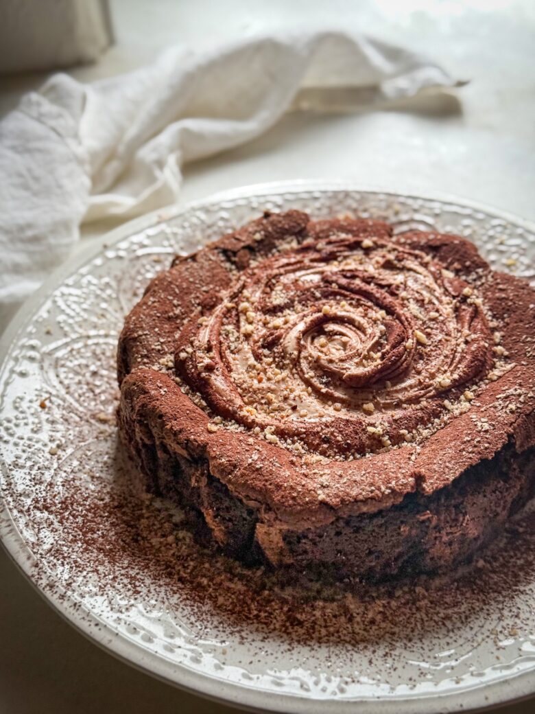 Flourless Chocolate Hazelnut Cake | OurItalianTable.com