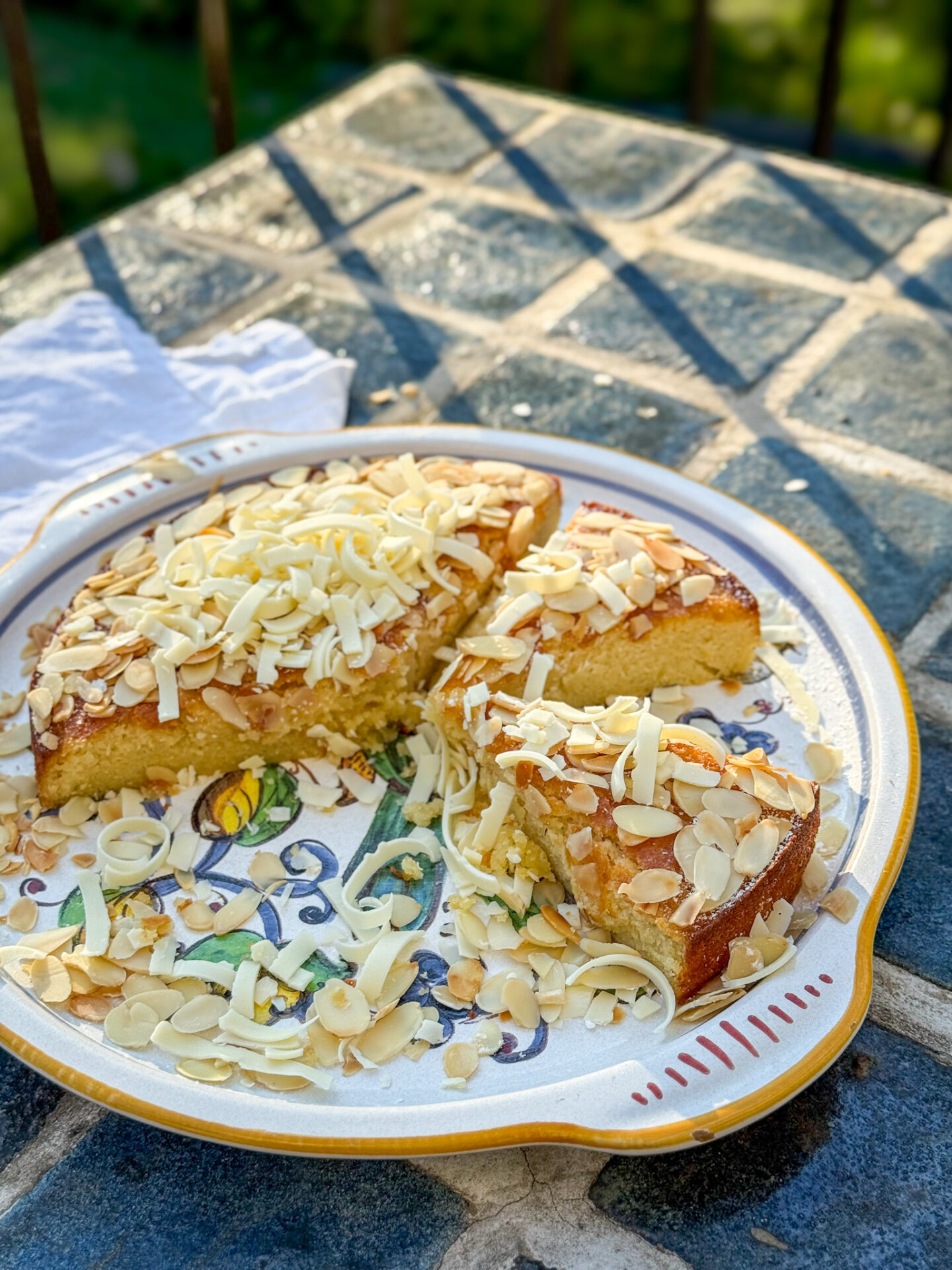 White Chocolate & Lemon Torta Caprese | OurItalianTable.com