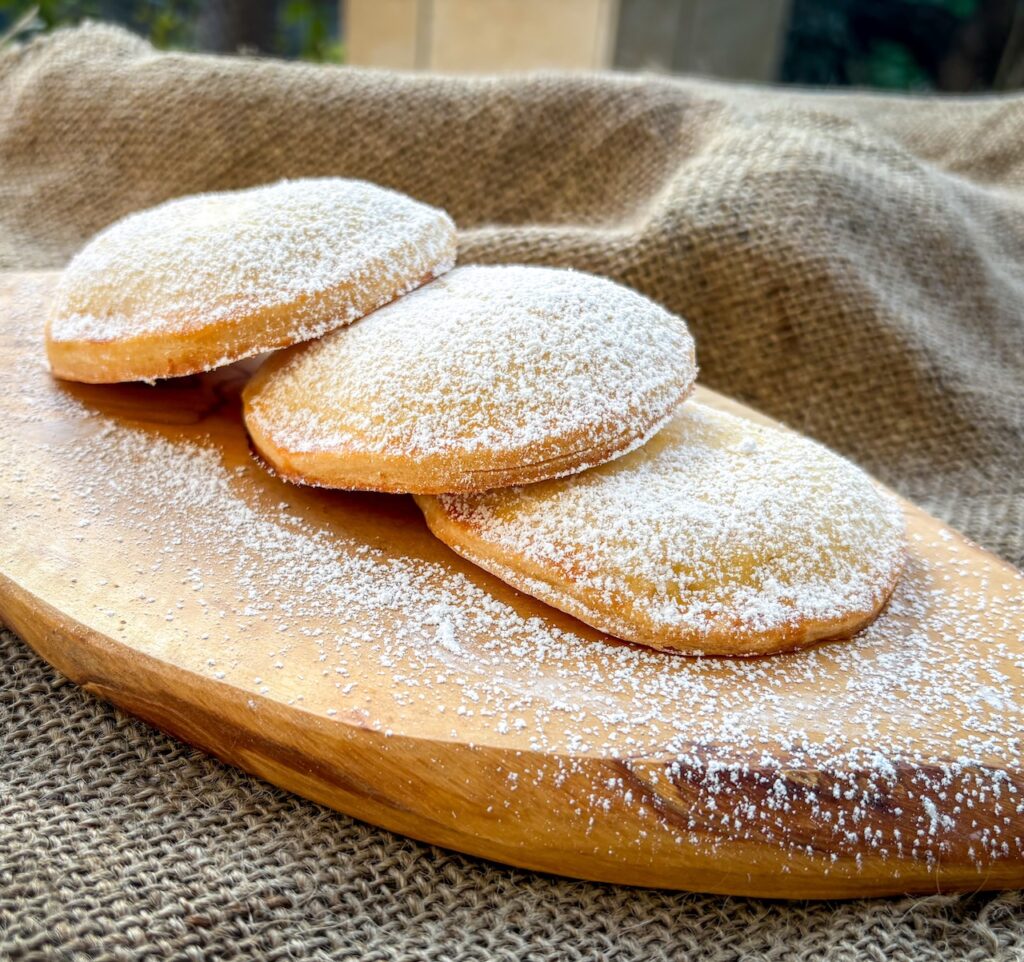 pastry with powdered sugar