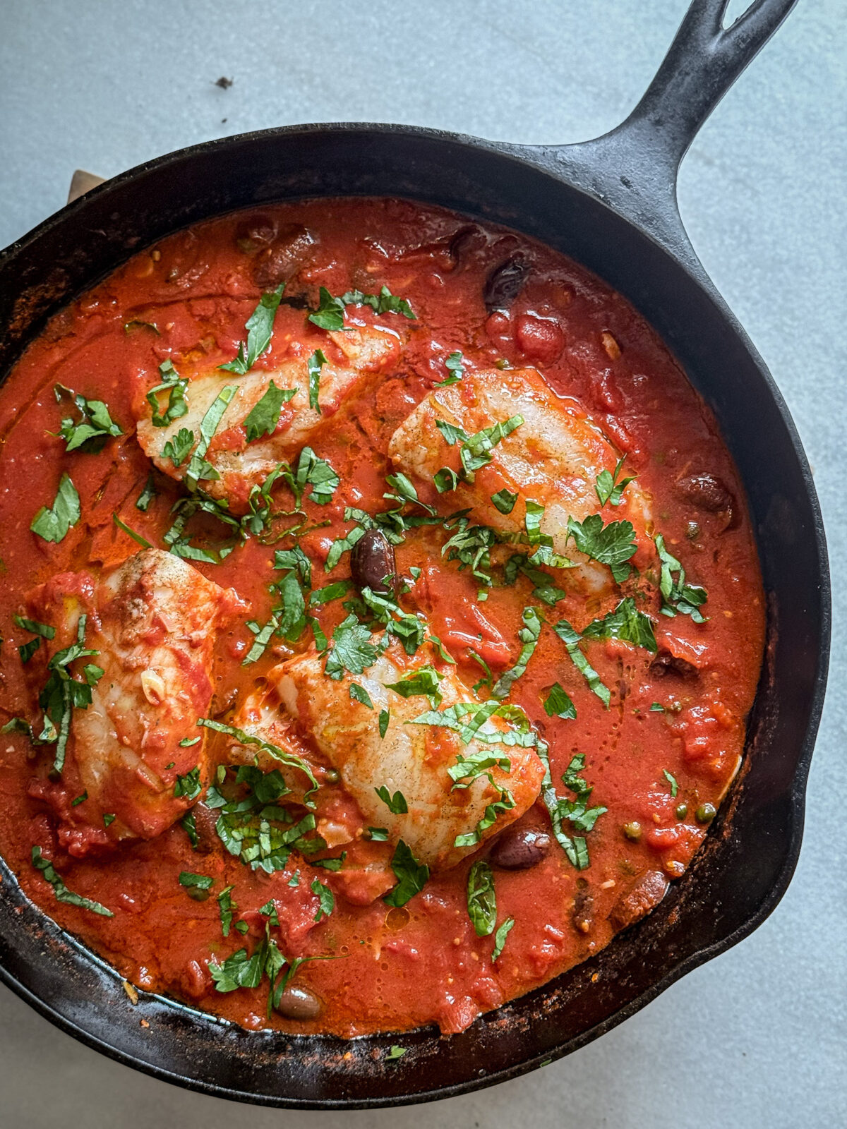 Pesce alla Puttanesca | Our Italian Table