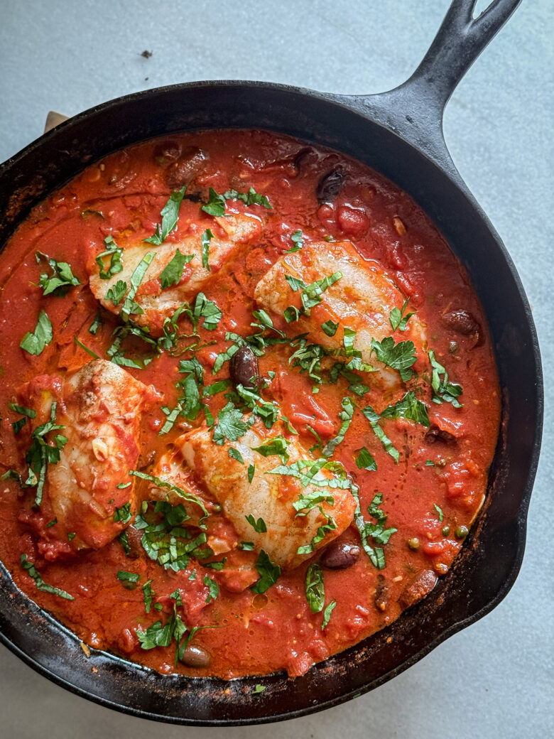 Pesce alla Puttanesca | Our Italian Table