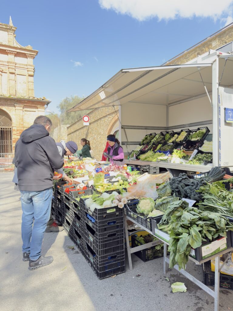 Market Day in Montalcino | OurItalianTable.substack.com