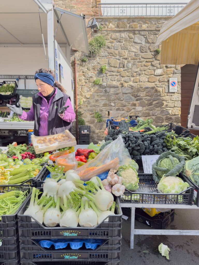 Market Day in Montalcino | OurItalianTable.substack.com