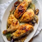 Roast Chicken with Figs, Fennel and Shallots | OurItalianTable.com